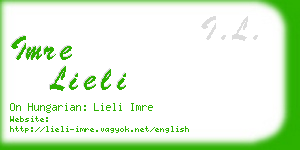 imre lieli business card